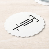 Bike Logo minimal Retro, Radfahren und Lover Untersetzer (angewinkelt)