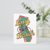 Bike Long Beach Bicycle Postkarte (Stehend Vorderseite)