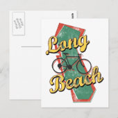 Bike Long Beach Bicycle Postkarte (Vorne/Hinten)