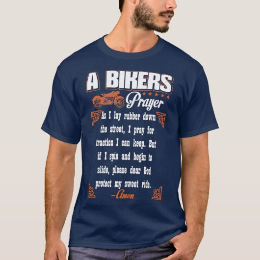 Bike Lover - Bikers Gebet Biker T - Shirt (Vorderseite)
