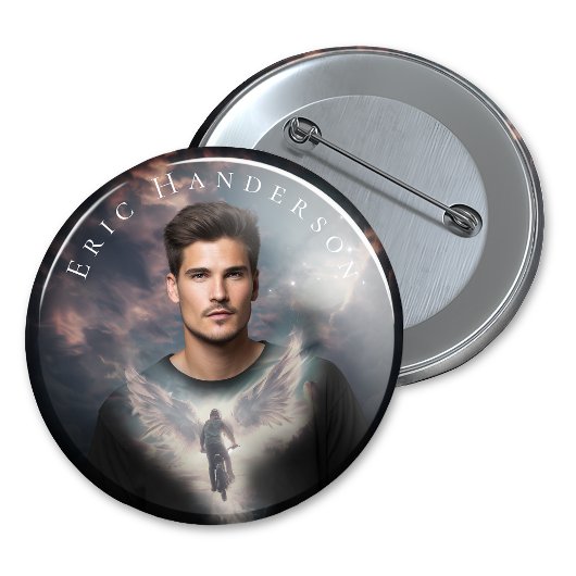 Bike Lovers Rider Anpassbare 2 Zoll lange Taste Button