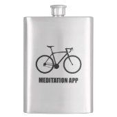 Bike Meditation App Flachmann (Vorderseite)
