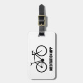 Bike Meditation App Gepäckanhänger (Vorderseite vertikal)