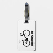 Bike Meditation App Gepäckanhänger (Rückseite vertikal)