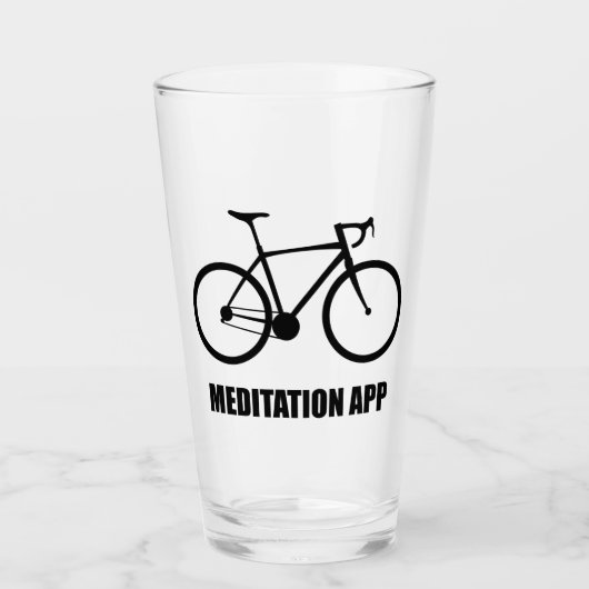 Bike Meditation App Glas (Vorderseite)