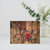 Bike Messenger postcasrd Postkarte (Stehend Vorderseite)