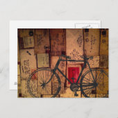 Bike Messenger postcasrd Postkarte (Vorne/Hinten)