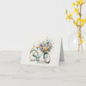 Bike mit Blume Karte (Gelbe Blume)