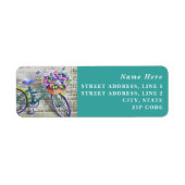 Bike mit dem Blume-Aktionskorb Rücksendeadresse-La (Vorne)