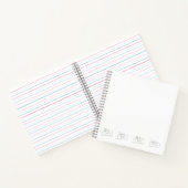 Bike mit Zweisitzer-Notebook Notizblock (Innenseite)
