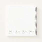 Bike mit Zweisitzer-Notebook Notizblock (Rückseite)