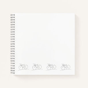 Bike mit Zweisitzer-Notebook Notizblock