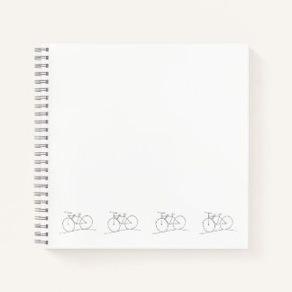 Bike mit Zweisitzer-Notebook Notizblock