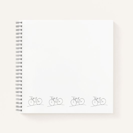 Bike mit Zweisitzer-Notebook Notizblock (Vorderseite)
