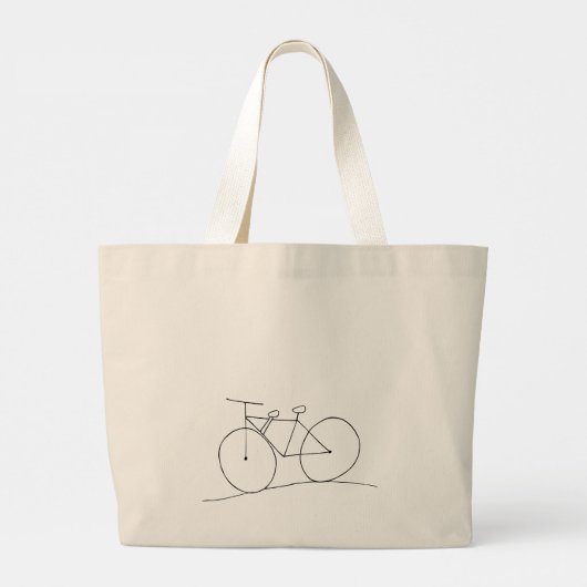 Bike mit Zweisitzer-Tasche Jumbo Stoffbeutel (Rückseite)