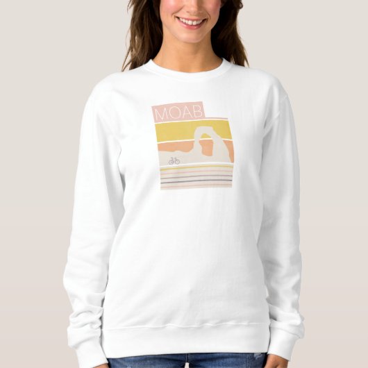 Bike Moab Utah Delicate Arch Sweatshirt (Vorderseite)