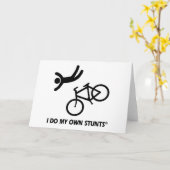 Bike My Own Stunts Karte (Gelbe Blume)