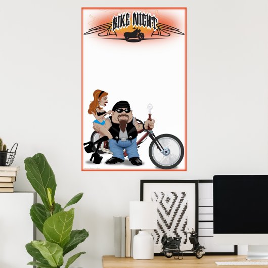 Bike Night Poster (Heimbüro)