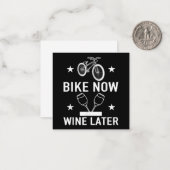 Bike Now Wein Später Sonnenbad Fahrrad Geschenk Mitteilungskarte (Vorderseite/Rückseite Beispiel)