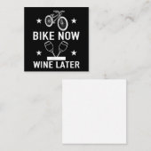 Bike Now Wein Später Sonnenbad Fahrrad Geschenk Mitteilungskarte (Vorne/Hinten)