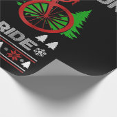 Bike Oh, was Spaß Bike Ugly Weihnachtskraut Geschenkpapier (Ecke)