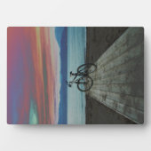 Bike On Pier | Greece Fotoplatte (Vorderseite)