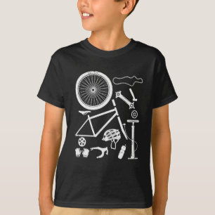 Bike Parts Downhill Rider Mountain Bike Funny MTB T-Shirt