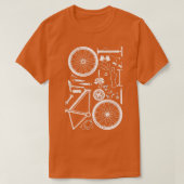 Bike Parts Downhill Rider Mountainbike MB Cycling T-Shirt (Design vorne)