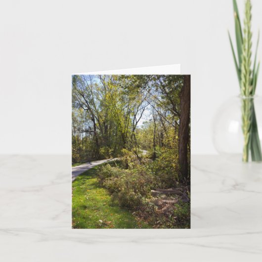 Bike Path im Iowa Foto Blank-Inside Notecard Karte (Vorderseite)