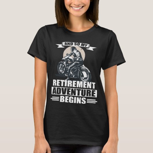 Bike Pension Rente Bike Motorrad Geschenk T-Shirt (Vorderseite)