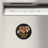 Bike Racing Peloton Spaß Tshirt Magnet (In Situ (Geschirrspüler))