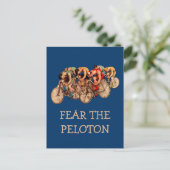 Bike Racing Peloton Spaß Tshirt Postkarte (Stehend Vorderseite)