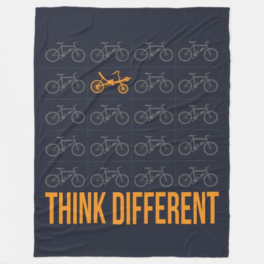 Bike-Radfahrer denken an ein anderes Angebot Fleecedecke (Vorderseite)