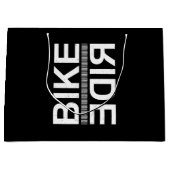 Bike Rider Große Geschenktüte (Vorderseite)