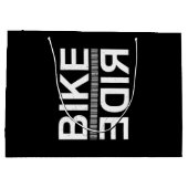 Bike Rider Große Geschenktüte (Rückseite)