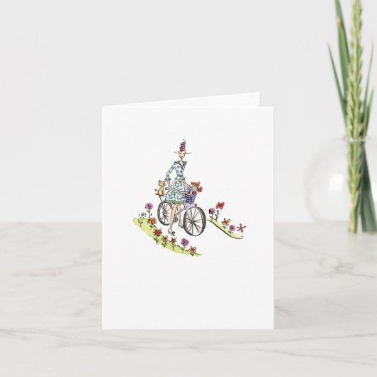 Bike Rider / Lulu Notes 4 x 5.6 note card (Vorderseite)