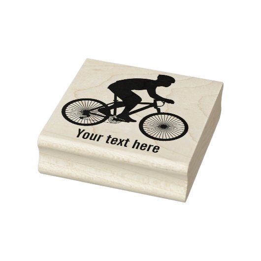 Bike Rider Personalisiert Gummistempel (Stempel)