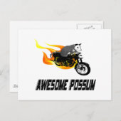 Bike Rider Phantastisch Possum Postkarte (Vorne/Hinten)