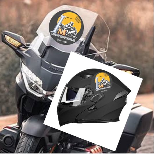 Bike Rider Sun Shines Motivation unaufhaltsam Runder Aufkleber