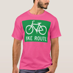 Bike-Route-Zeichen T-Shirt