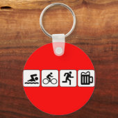 Bike Run Drink Schlüsselanhänger (Vorderseite)