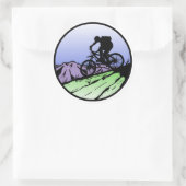 Bike Runder Aufkleber (Tasche)