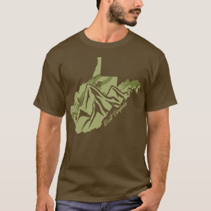 Bike: Staat Virginia Kontur Olivenweg T-Shirt