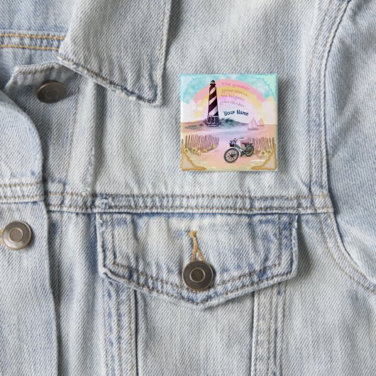 Bike Stormy Lighthouse Button (Beispiel)