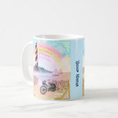 Bike Stormy Lighthouse Kaffeetasse (Vorderseite Links)