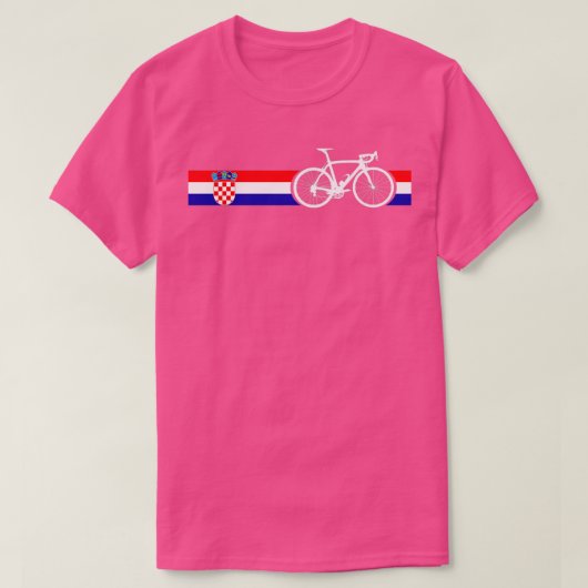 Bike Stripes Kroatien T-Shirt (Design vorne)