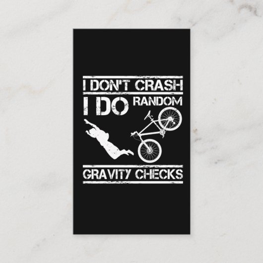Bike Stuntman Crash Extreme Sport MTB Cyclist Visitenkarte (Vorderseite)