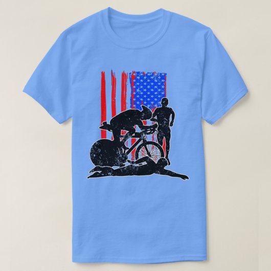 Bike Swim Run Triathlon Hobby Sport Game Geschenk T-Shirt (Design vorne)