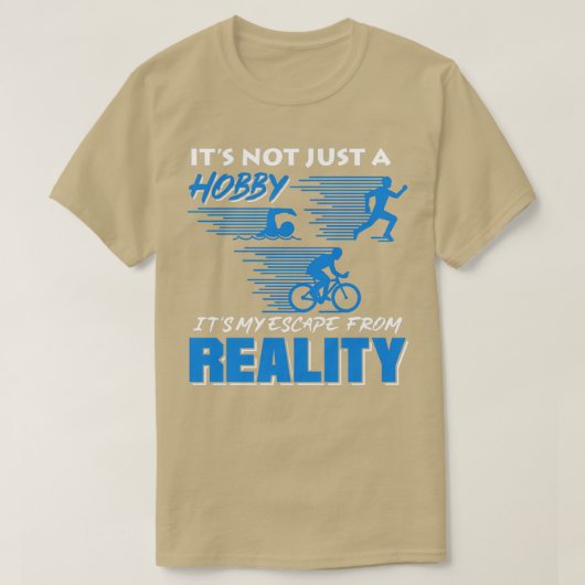 Bike Swim Run Triathlon Hobby Sport Game Geschenk T-Shirt (Design vorne)