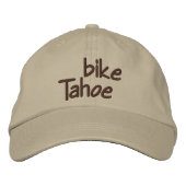 Bike Tahoe Bestickte Baseballkappe (Vorderseite)